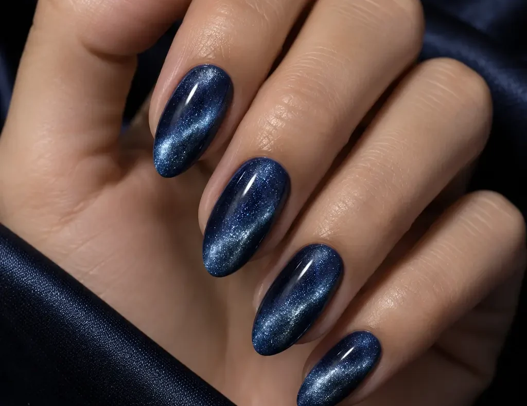 unas cat eye azul 2026